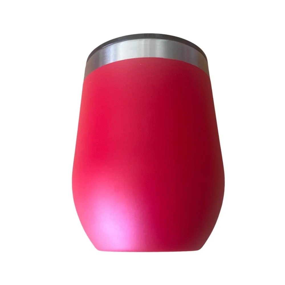 Buc-ee's Red Insulated‎ Wine Tumbler 10oz Stainless Steel Lid NEW Texas